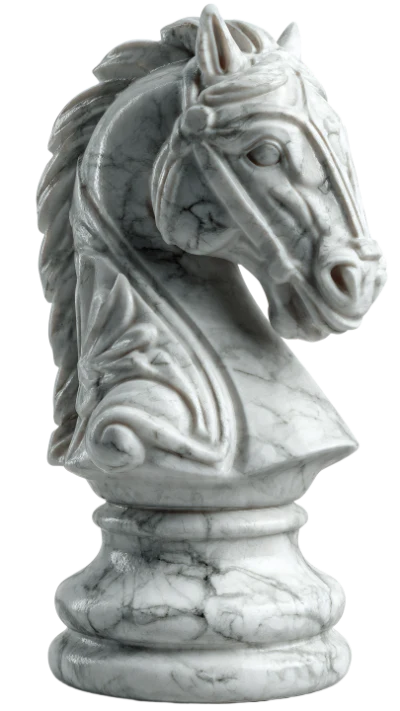 Marble Chess Knight Piece