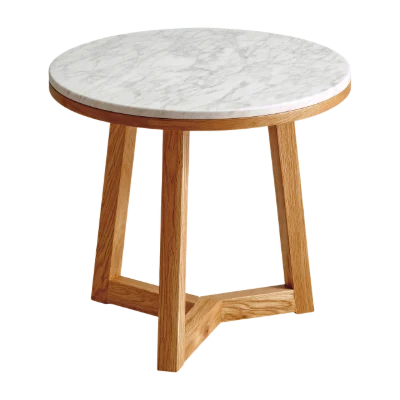 Marble Top Wooden Table
