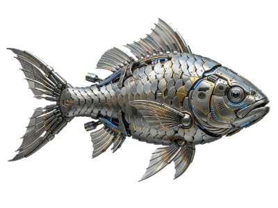 Mechanical 3D Metal Fish