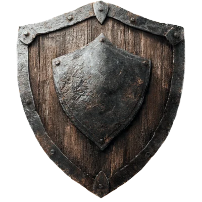 Medieval Wooden Metal Shield