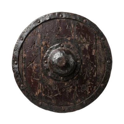 Medieval Wooden Round Shield