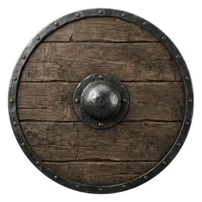 Medieval Wooden Round Shield