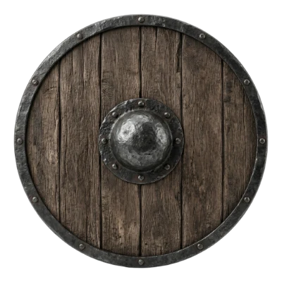 Medieval Wooden Viking Shield