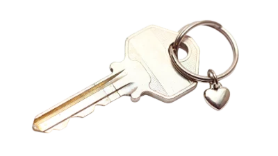 Metal Key With Heart