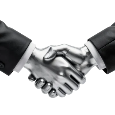Metallic Business Handshake