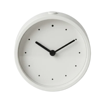 Minimalist White Alarm Clock