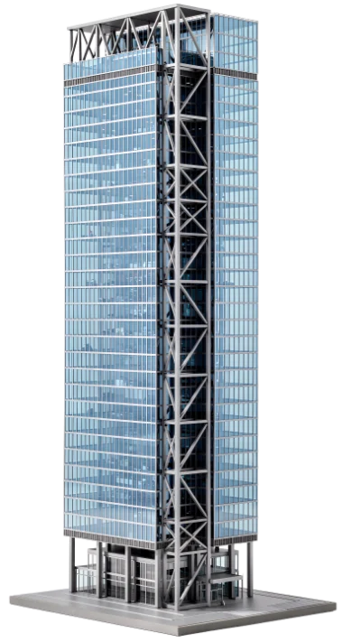 Modern 3D Skyscraper Building