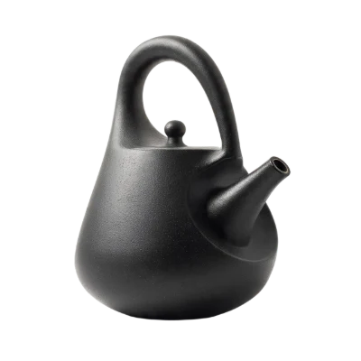 Modern Black Ceramic Teapot