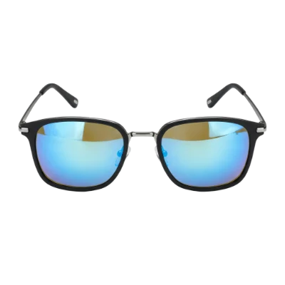 Modern Blue Mirror Sunglasses