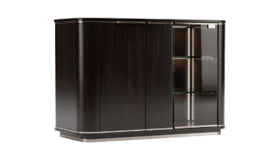 Modern Dark Wood Sideboard