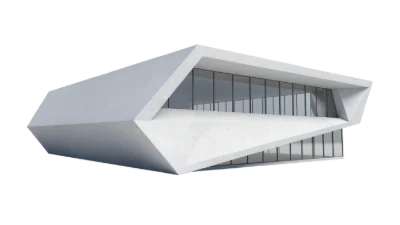 Modern Geometric 3D Building
