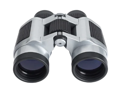 Modern Silver Binoculars