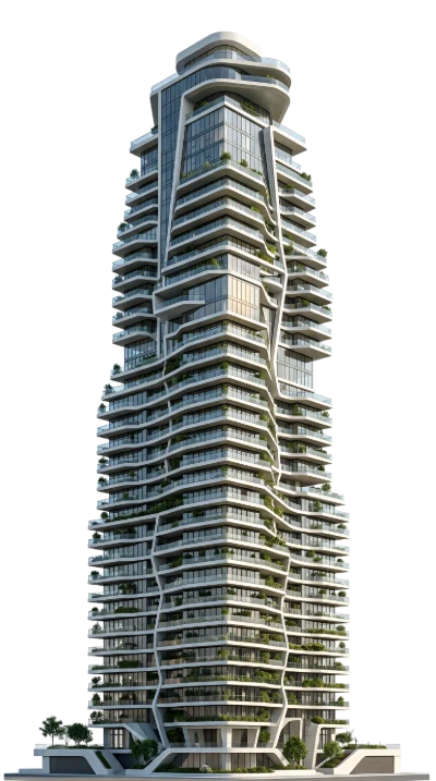 Modern Skyscraper 3D Render