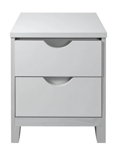 Modern White Bedside Table