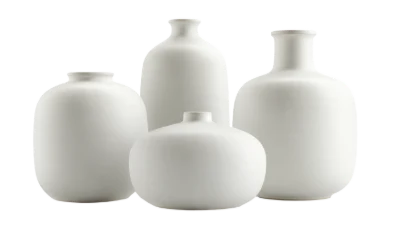 Modern White Ceramic Vases