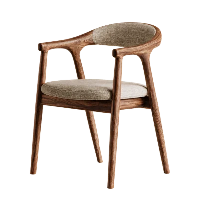 Modern Wooden Armchair