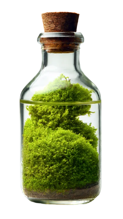 Moss In Glass Bottle
