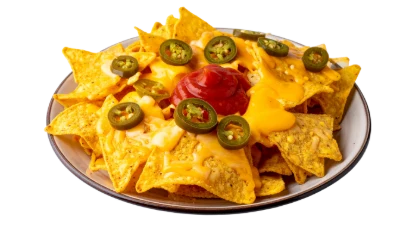 Nachos With Cheese And Jalapenos