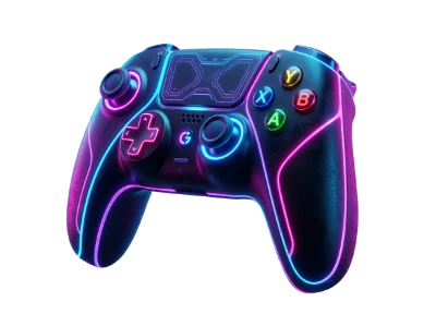 Neon Gaming Controller