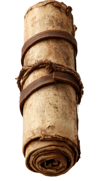 Old Rolled Parchment Scroll