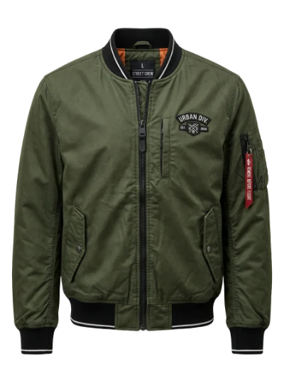 Olive Green Bomber Jacket