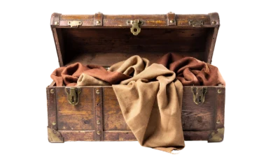 Open Wooden Treasure Chest