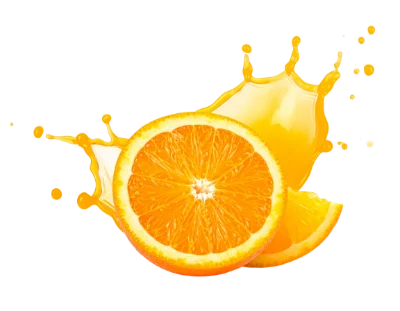 Orange Fruit Juice Splash