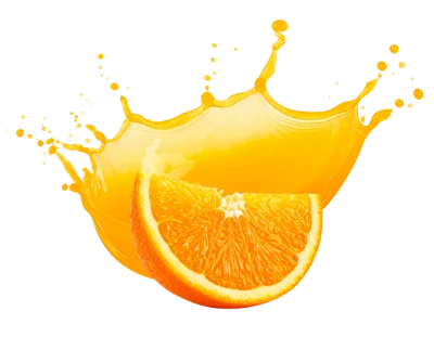 Orange Slice Juice Splash