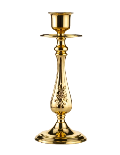 Ornate Gold Candlestick Holder