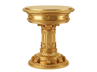 Ornate Gold Pedestal Stand