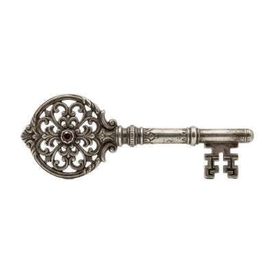Ornate Vintage Metal Key