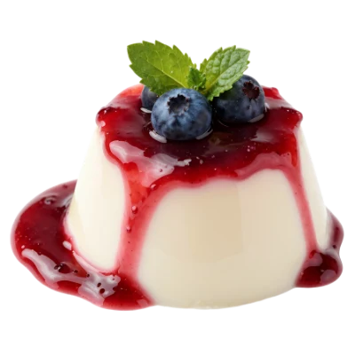 Panna Cotta With Berries
