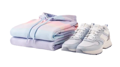 Pastel Hoodie And Sneakers