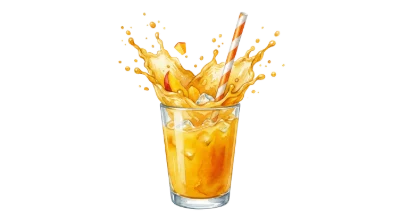 Peach Juice Splash