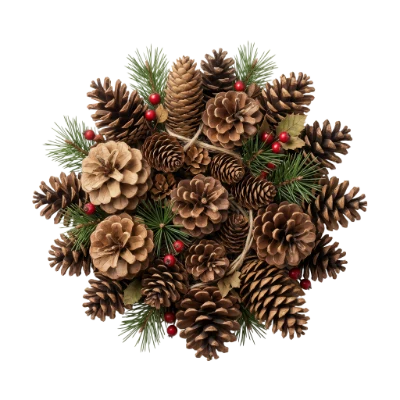 Pine Cone Christmas Wreath