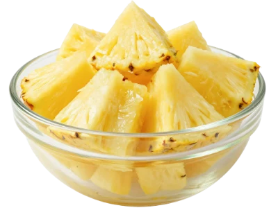 Pineapple Chunks In Bowl