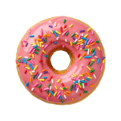 Pink Frosted Donut