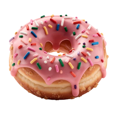 Pink Frosted Donut