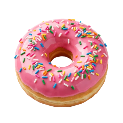 Pink Frosted Donut