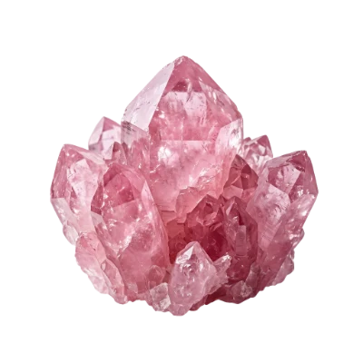Pink Quartz Crystal Cluster
