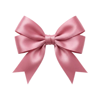 Pink Satin Ribbon Bow