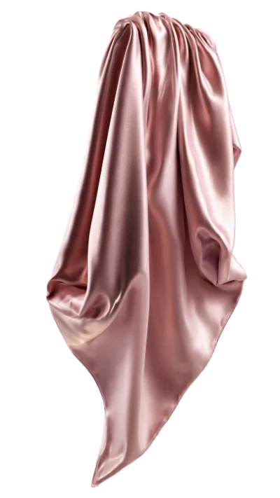 Pink Silk Fabric 3D