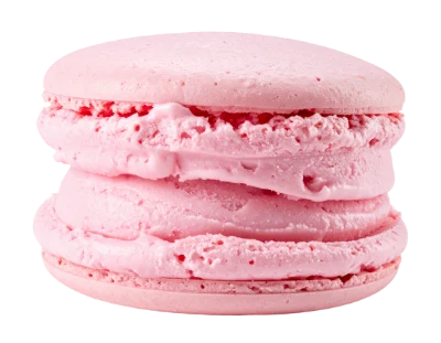 Pink Strawberry Macaron