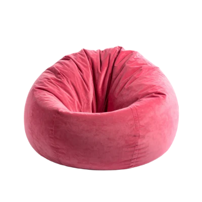 Pink Velvet Bean Bag