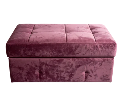 Pink Velvet Ottoman