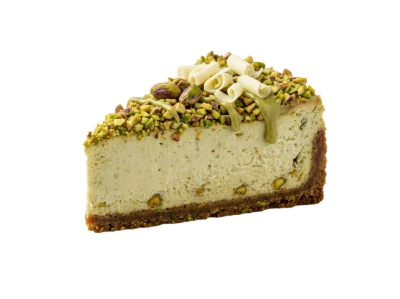 Pistachio Cheesecake Slice