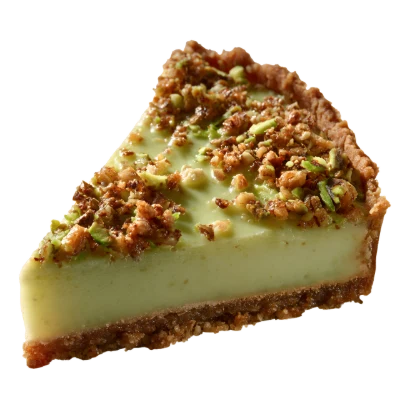 Pistachio Cream Tart Slice