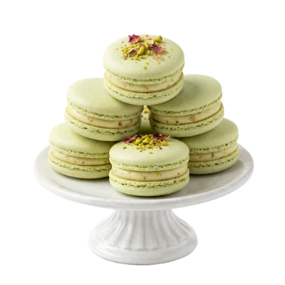 Pistachio Macaron Tower