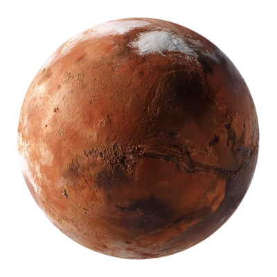 Planet Mars 3D Render