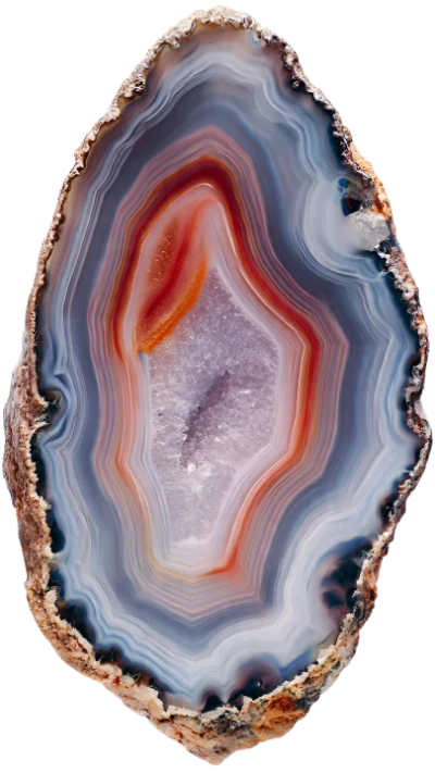 Polished Agate Gemstone Slice